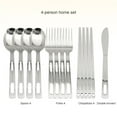 thumbnail image 2 of ziyahi 14Pcs/Set Stainless Steel Set Outdoor Portable Tableware with Bag, 2 of 6