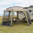 thumbnail image 4 of Gymax 12.5 FT X 11.7 FT Mesh Screen Tent w/Zippered Door & Carrying Bag for Camping, 4 of 10