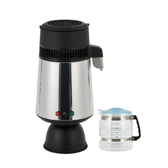 Danolapsi Water Distille,4L 1.05 Gallon Pure Water Purifier Filter, 750W Distilled Water Maker, Stainless Steel Interior Distiller Water Making Machine for Home Countertopfor Home