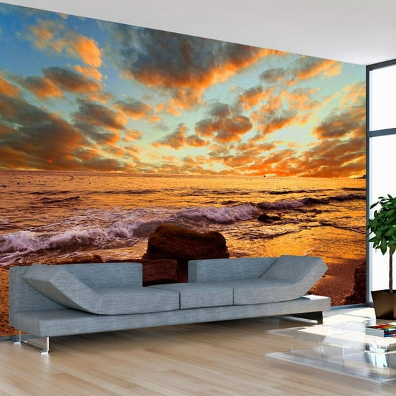 Tiptophomedecor Landscape Wallpaper Wall Mural - Seascape, Turkey