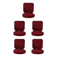 thumbnail image 3 of Guardoinrt Soft and Breathable Swivel Chair Cover Seating Experience Wine Red Backrest + Cushion Cover 5Set, 3 of 6