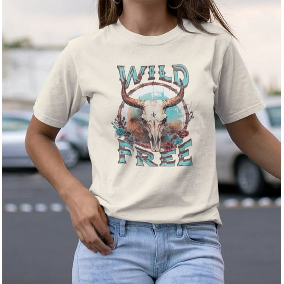 Multi Color Graphic Tee Western Shirt for Women Vintage Boho Aesthetic Oversized Comfort Colors Cowgirl Retro Rodeo Country Music Concert