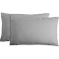 thumbnail image 2 of Bare Home 100% Cotton Flannel Deep Pocket 3-Piece Sheet Set with 2 Bonus Pillowcases (Twin, Light Gray), 2 of 6