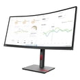 thumbnail image 2 of Lenovo ThinkVision T34w-30 Monitor Curvo WQHD 3440x1440 60Hz 21:9 4ms 1500R, 2 of 5