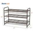 thumbnail image 6 of Bextsrack 3 Tier Shoe Rack Shoe Rack Organizer Closet Shoe Rack in Kitchen,(Bronze), 6 of 7