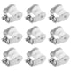 thumbnail image 1 of 20 piezas de ganchos de techo para rieles, ganchos deslizantes para cortinas, rodillos para cortinas, poleas para cortinas, ruedas colgantes, poleas de plástico y metal para cortinas, 1 of 6