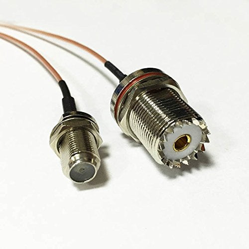 15cm UHF female bulkhead to F female jack jumper cable RG178 6inch NEW Good Quality Fast USA Shipping