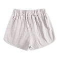 thumbnail image 4 of Straight Leg Plain Workout Athletic Brunch Jogger Shorts for Kids Girl Boy Fall Summer Faux Linen Loose Fit Pants Shorts Child 2026 Clothing Trendy 6 Years, 4 of 9