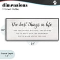 thumbnail image 4 of Stupell Industries Farmhouse Best Things In Life Uplifting Black Framed Giclee Art, 24 x 10, by Natalie Carpentieri, 4 of 8