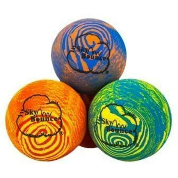 Sky Bounce Balls Rainbow Color Rubber Handball for Recreational