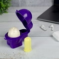 thumbnail image 3 of Hutzler Egg To-Go Container with Salt Shaker, Hard Boiled Egg Holder with Lid - Purple, 3 of 5