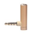 thumbnail image 3 of Stereo Plug Adapter Professional Wear-resistant Headphone Splitter Video Camera for Smartphone Microphone Desktop Computers Gold, 3 of 6