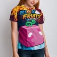 thumbnail image 4 of Kids Blox Fruit T-Shirts, Youth RubberFruit T-Shirts, Casual Crew Neck Shirts for Boys Girls, Fashion 3D Print Short Sleeve Tee, 4 of 9