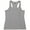 Grey - silver, variant on Reebok Womens Marled Jersey Racerback Tank Top