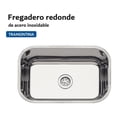 thumbnail image 2 of Fregadero Hondo Tarja Acero Inoxidable 47x30cm Tramontina Tramontina 94083500, 2 of 5