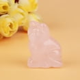 thumbnail image 3 of Decoración En Forma De Gatito De Cuarzo Rosa Rosa, Piedra Curativa, Decoración De Piedras Preciosas, Textura Suave, Artesanía Pulida, Diseño Adorable, 3 of 7