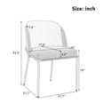thumbnail image 2 of Noble House 2 Modern Chairs with Slanted Legs and Adjustable Feet (Beige), 2 of 10
