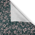 thumbnail image 4 of Ambesonne Floral Valance Pack of 2, Bicolor Spring Meadow Flora, 54"X12", Hunter Green Grey Pink, 4 of 5