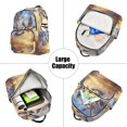 thumbnail image 5 of JIALIOU Mini Backpack Purse for Women Quilted Casual Daypack Small Travel Shoulder Bag, Ducks Flying in Sky, 5 of 7
