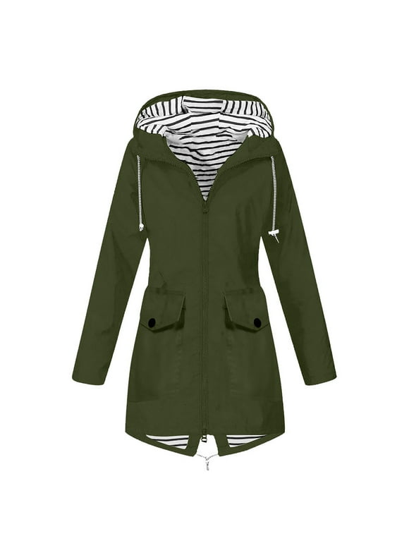 Womens Lined Rain Jacket