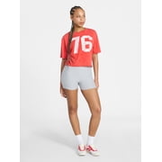 No Boundaries Boxy Cropped Graphic Tee, Womens XXS-XXL