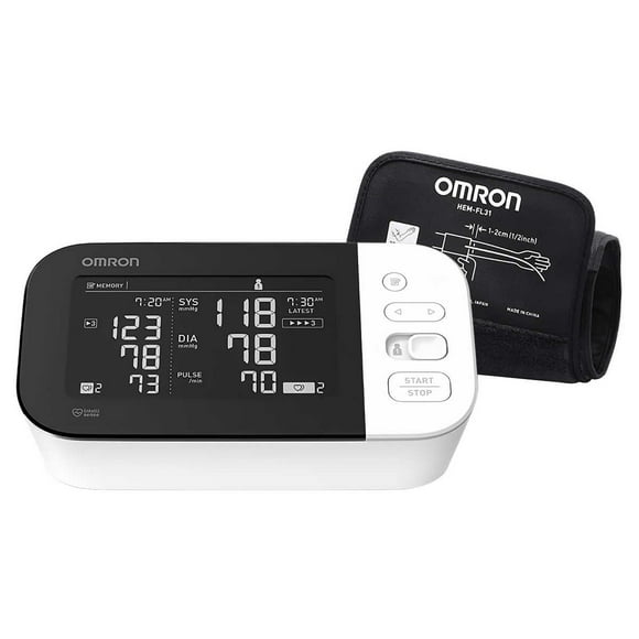 Omron BP7455CAN Tensiomètre avec Brassard Bluetooth et Bras Easy-Wrap Comfit