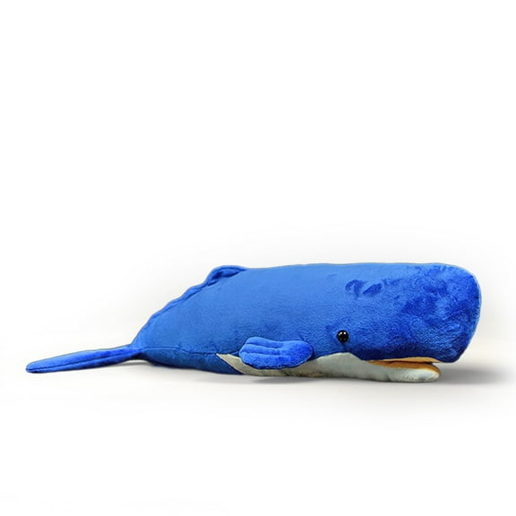 PuffPurrs Lifelike Sperm Whale Plush Toy, Realistic Physeter Macrocephalus Teddy Stuffed Animal, Ocean Navigator Unique Toy Gift, 53 CM/20 IN