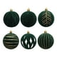 thumbnail image 3 of 6PC Christmas 8cm White Dark Green Jujube Red Velvet Powder Christmas Tree Hanging Window Decoration Velvet, 3 of 6