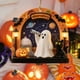 thumbnail image 3 of Uuiauoio Halloween Ghost Ornaments Spooky Cute Hanging Decor for Home Holiday Party Tree Decoration with Lantern and Black Cat Theme, 3 of 6