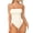 Beige, variant on Womens Tube Bodysuits Strapless Basic Sleeveless Ruched Stretch Classic-Fit Tops Sexy Bodysuits