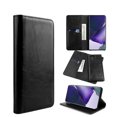 thumbnail image 1 of PU Leather Secure Protective Cash Card Holder Wallet Flip Cover Case with Removable Back Cover for Samsung Galaxy S23 Ultra, 1 of 7