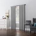 thumbnail image 6 of Sun Zero Cyrus 1-Piece  Thermal 100% Blackout  Back Tab/Rod Pocket Curtain Panel, Silver Gray, 40”W x 84"L, 6 of 9