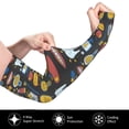 thumbnail image 3 of Goofa Teeth Pattern UV Sun Protection Arm Sleeves, UPF 50 Sports Cooling Arm Compression Sleeves for Men Women Teenager, 3 of 8