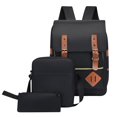 thumbnail image 1 of Mochila escolar, conjunto de tres piezas, mochila grande para estudiantes, ideal para la escuela y viajes al aire libre, bolso para computadora de gran capacidad para hombres y mujeres, mochila, 1 of 2