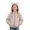 Pink, variant on Girls Zip Up Hoodie Cute Cat Ear Sweatshirt Jackets Geometric Line Print Youth Trendy Fall Sweatwear Outerwear with Pockets