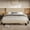 Beige, variant on Virans Twin Size Bed Frame with Linen Upholstered Headboard, Platform Bed Frame, No Box Spring Needed, Wooden Slat Support, White