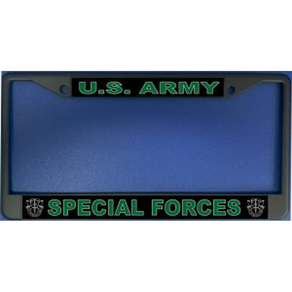 U.S. Army Special Forces Chrome License Plate Frame