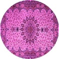 thumbnail image 1 of Ahgly Company Indoor Round Persian Pink Traditional Area Rugs, 3' Round, 1 of 4