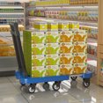 thumbnail image 2 of Chariot Pliant en Alliage d'Aluminium Durable à 6 Roues avec Poignée Rétractable – Chariot Utilitaire Multifonctionnel Portable pour Magasinage, Bagages, Rangement et Plus – Design Léger et Résistant à l'Usure avec 2 Pouces, 2 of 5