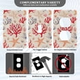 thumbnail image 3 of Yayeee Blank Wall Plate Cover 1-Gang 4.5"x2.7" Home Unused Decorative Outlet, Retro Starfish, 3 of 7