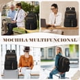 thumbnail image 2 of RAINSMORE Mochilas para Mujer Laptop, Mochila de Viaje 15.6 Pulgadas Impermeable Mochila para Laptop Grande con Puerto USB y Aud&iacute;fonos Bolsa para Laptop para Trabajo, Casual, Universidad y, 2 of 6