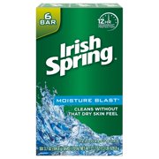 Irish Spring Moisture Blast Moisturizing bar Soap - 72Count (12 Pack of 6 bars)