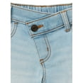 thumbnail image 2 of Wonder Nation Girl's Cross Waistband Denim Shorts, Sizes 4-18 & Plus, 2 of 3