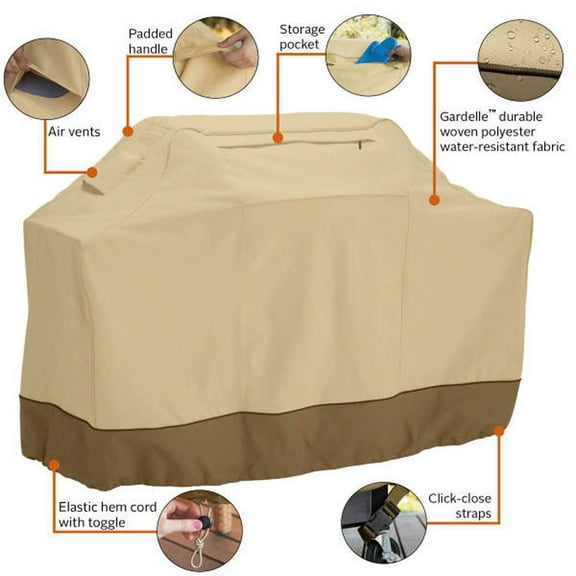 Classic Accessories Veranda Water-Resistant 80 Inch BBQ Grill Cover