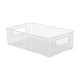 thumbnail image 4 of Organizador de tocador de baño contenedor de alimentos 26,5 cm x 16 cm x 7,5 cm/10,43 pulgadas x 6,30 pulgadas x 2,95 pulgadas cesta de almacenamiento transparente Macarena Organizador de contenedores de almacenamiento, 4 of 8