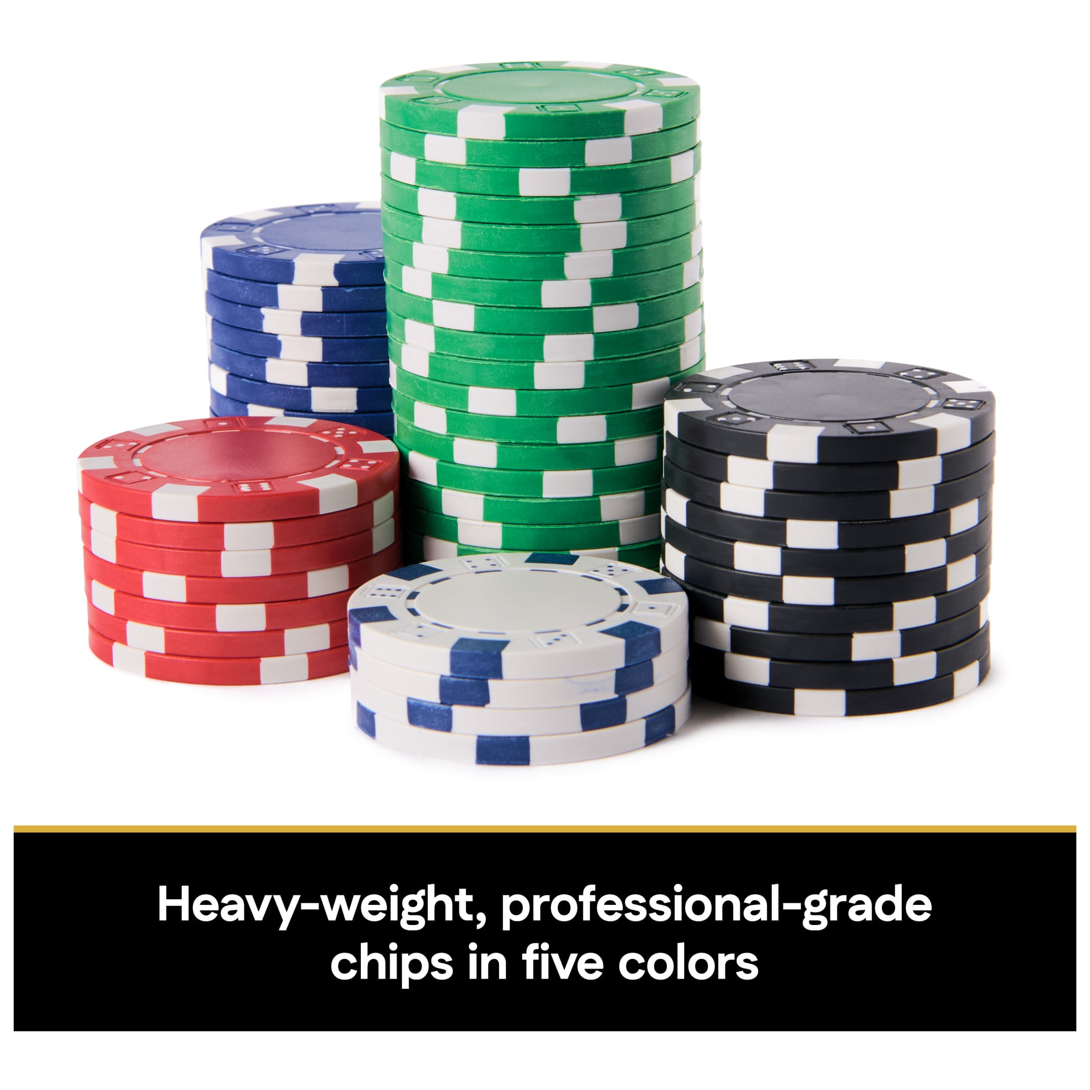 Spin Master Games, Cardinal Classics, 100-Piece Poker Set with Plastic Chips, Ages 8 and up