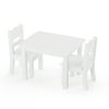 Doll Table and Chairs Set - White