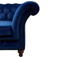 thumbnail image 4 of Crafters and Weavers Craftsman Mission Fabric Arm Chair in Sapphire Blue, 4 of 4