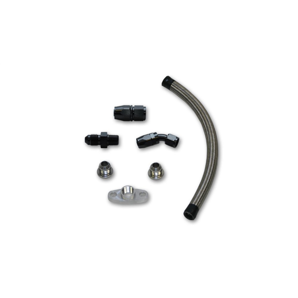 Vibrant Performance 10280 VIB10280 UNIVERSAL OIL DRAIN KIT FOR T3/T4 TURBOS (12IN LONG LINE