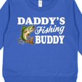 thumbnail image 3 of Inktastic Daddy's Fishing Buddy with White Text Toddler Sweatshirt, 3 of 4